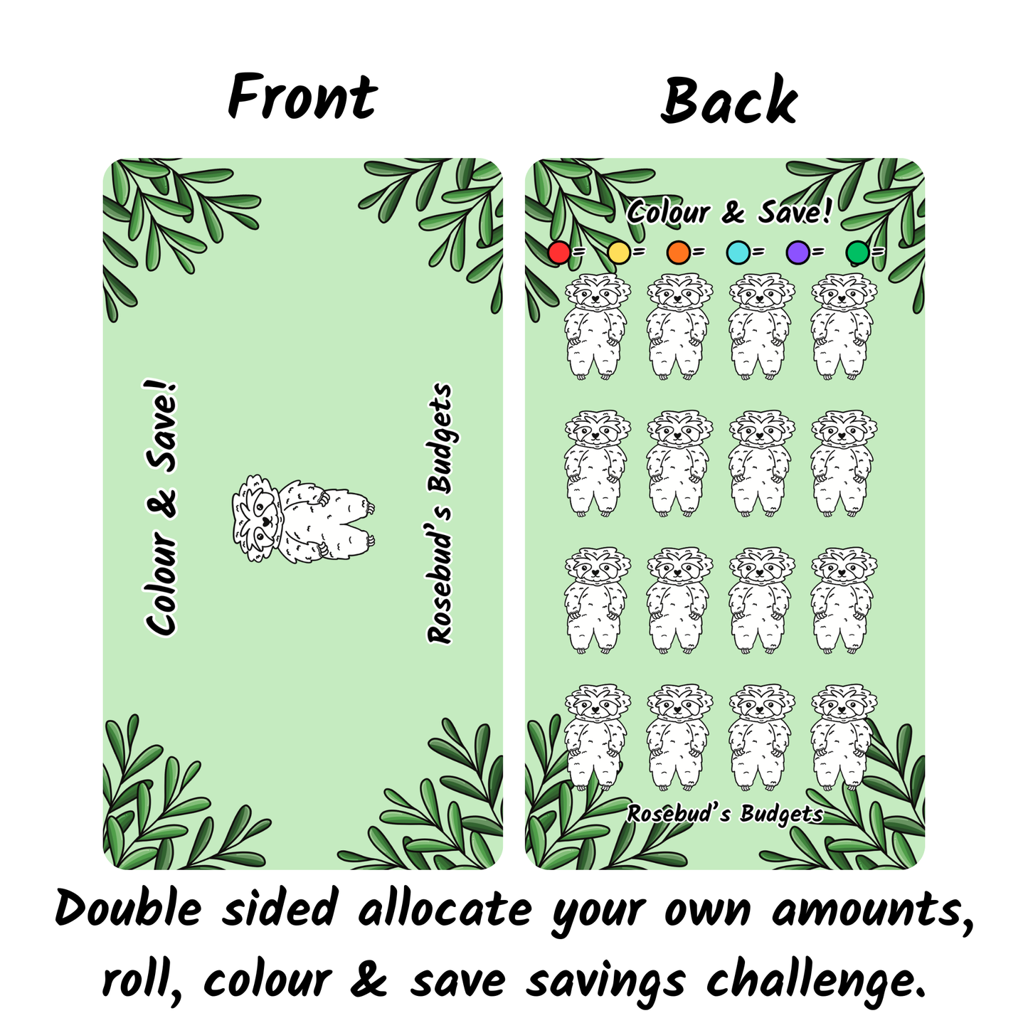 Sloth Colour & Save!