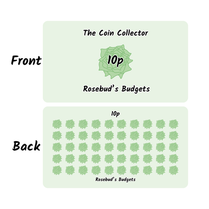 The Coin Collector (set of 8 double sided saving challenges)