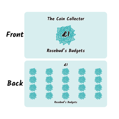 The Coin Collector (set of 8 double sided saving challenges)