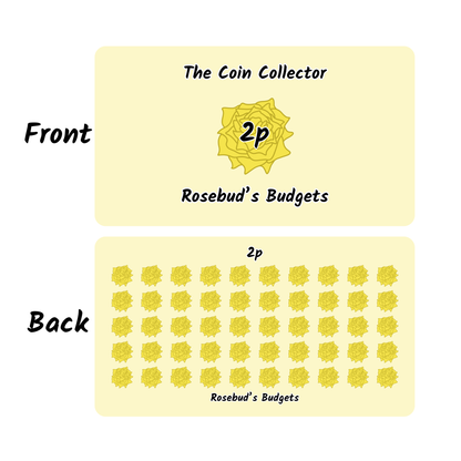 The Coin Collector (set of 8 double sided saving challenges)