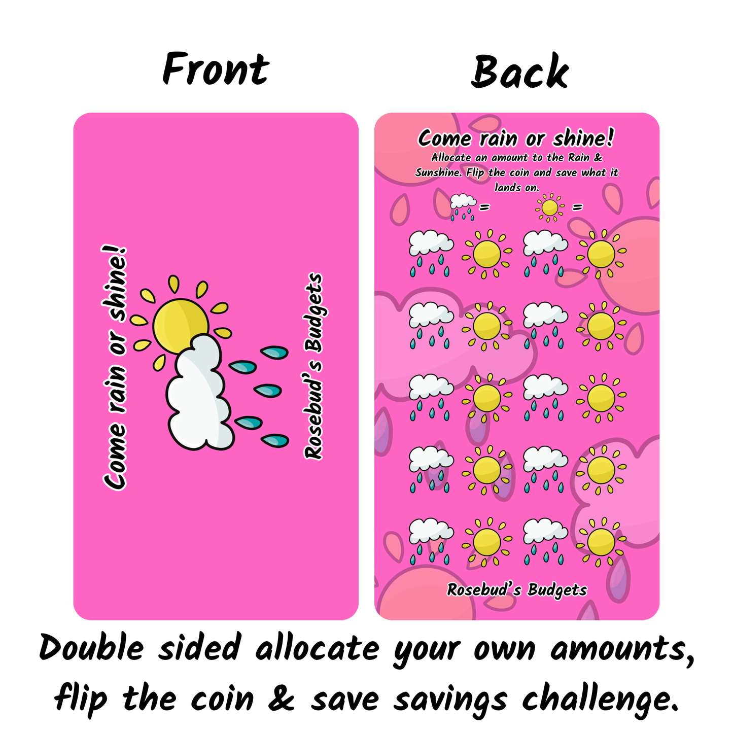 Grow your savings collection - Full set of 8 saving challenges