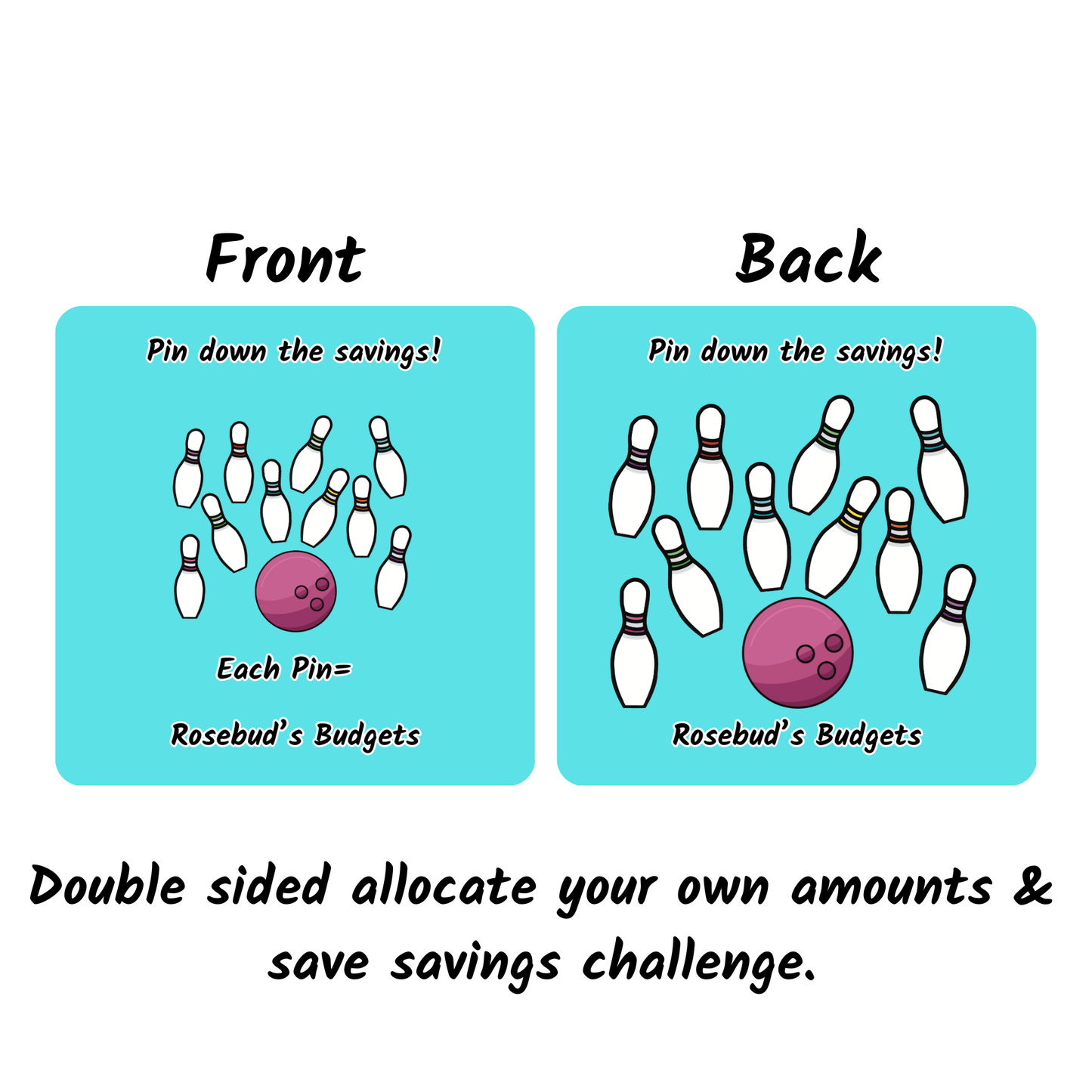 Pin down the savings Teeny Tiny saving challenge