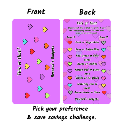 Grow your savings collection - Full set of 8 saving challenges