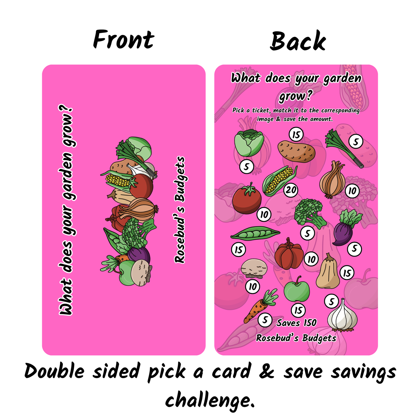 Grow your savings collection - Full set of 8 saving challenges